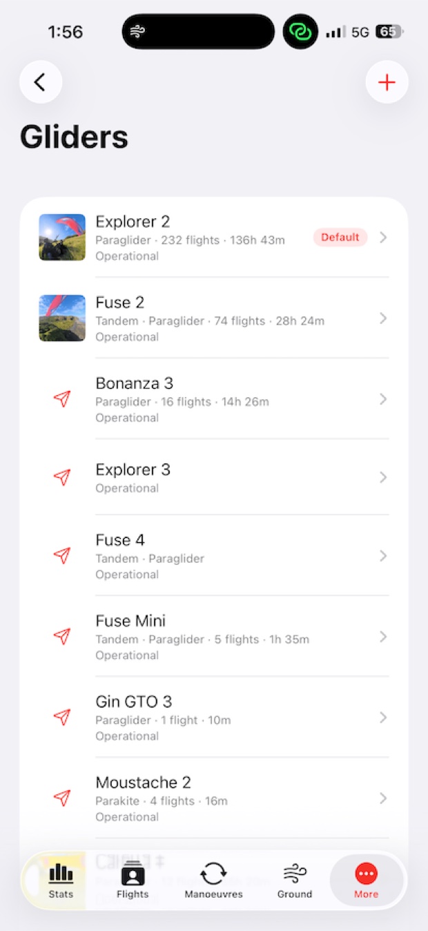 Gliders screen
